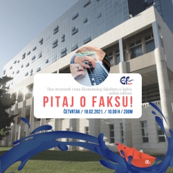 „Pitaj o faksu!“ - online event Ekonomskog fakulteta u Splitu