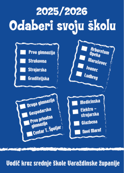 Brošura Odaberi svoju školu 2025./2026.